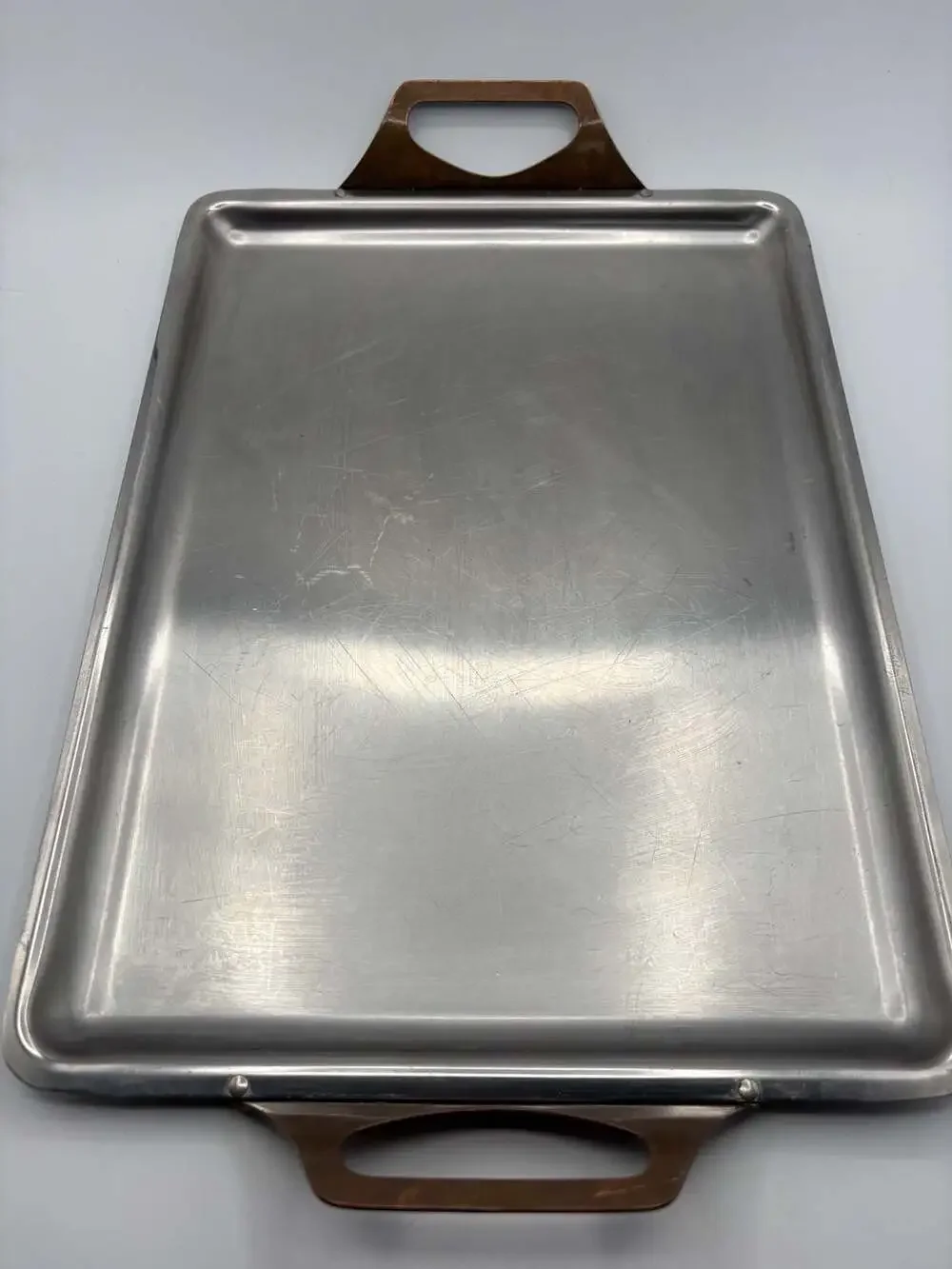 Nu-Trend by Cory Vintage Three Ply Stainless Steel Serving Buffet Tray